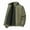 Army Green, variant on Goodtrade8 Mens Winter Jackets Fleece Outwear Zipper Thick Hoodless Long Sleeve Solid Color Coats for Men Warm