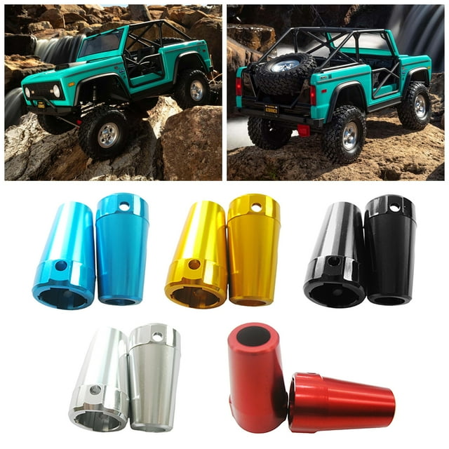 Baohd 2pieces Aluminum Alloy Rear Hub Carrier For AXIAL SCX10 Premium Aluminum Alloy Rear Hub Carrier For AXIAL SCX10 Built yellow 1Set