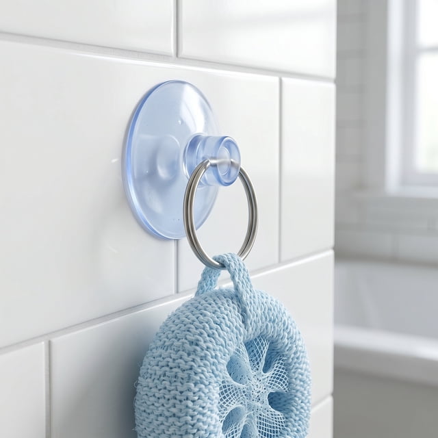 KAKOWELY 30Ud Gancho De Ventosa Gruesa Transparente Para Cocina Con Metálico