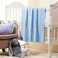 thumbnail image 6 of CREVENT 30''X40'' Cozy Fluffy Warm Fleece Infant Blanket for Girls & Boys Toddler Crib Cot Stroller (Wave Blue), 6 of 6