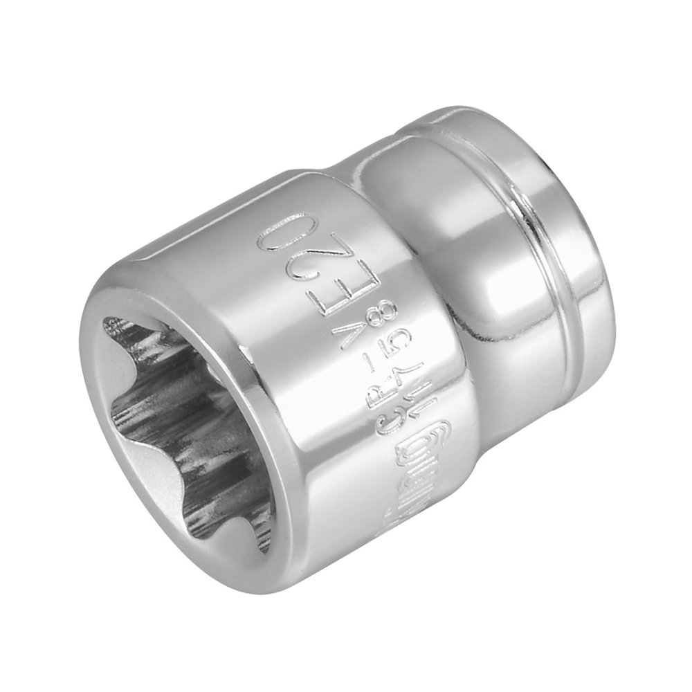 3/8inch Drive E20 Torx Shallow Socket, CrV Steel