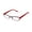 eggplant / red, variant on NEW THALIA SENCILLA CHILDRENS/KIDS/GIRLS DESIGNER FULL-RIM EGGPLANT / RED STAINLESS STEEL TWO-TONE HIP FRAME DEMO LENSES 45-16-125 SPRING HINGES EYEGLASSES/EYEWEAR