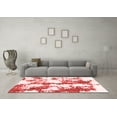 thumbnail image 3 of Ahgly Company Machine Washable Indoor Rectangle Abstract Red Modern Area Rugs, 2' x 4', 3 of 4