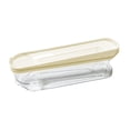 thumbnail image 3 of Luzkey Distributeur d'Ufs Roulant pour Réfrigérateur, Bac de Rangement, Conteneur de Stockage Roulant Automatiquement Boîte de Rangement pour Cuisine Jaune 2 Niveaux, 3 of 8