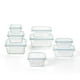 Glasslock Glass Food Storage Containers with Locking Lids, 16 Piece Set - image 1 of 5