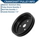 thumbnail image 2 of Polea del cigüeñal para Chevy SBC Small Block 262 265 267 283 302 305 307 327 350 400 Doble Ranura SWP Polea del cigüeñal de agua corta 2 Ranuras, 2 of 3