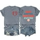 thumbnail image 1 of Camisetas de Manga Corta para las Mujeres Carta Impresa Doble Cara Suelta Tee, Casual Vintage Verano Top Mujeres, 1 of 3