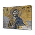 thumbnail image 1 of Póster en lienzo del mosaico Deesis en el Museo de Santa Sofía, decoración para dormitorio, paisaje deportivo, decoración para oficina, regalo, estilo marco, 40 x 60 cm, 1 of 8