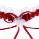 thumbnail image 3 of 1 Par De Encaje Nupcial De Liga De La Pierna Liga De Nupcial Establece Suministros Vino rojo Soledad Liga nupcial del cordón de la boda, 3 of 9