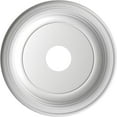 thumbnail image 5 of Ekena Millwork 16"OD x 3 1/2"ID x 1 3/8"P Traditional Thermoformed PVC Ceiling Medallion (Fits Canopies up to 9 1/2"), Bright Coat Aluminum, 5 of 10
