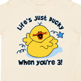 thumbnail image 4 of Inktastic Life's Ducky 3rd Birthday Boys or Girls Toddler T-Shirt, 4 of 5