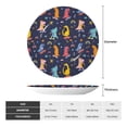 thumbnail image 2 of Daiia Cartoon Dinosaur Printed Pattern Ceramic Plate Dinner Plates Bone China Decorative Plates with Display Stand Art Ceramic Ornaments for Wall Hanging Decoration-10in, 2 of 6