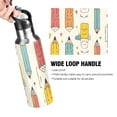 thumbnail image 4 of Lovely Pencils Hand Painted Sports Bottle with Straw Stainless Steel Water Jug Portable Thermal Cup Leak-proof 600ML, 4 of 9