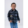 thumbnail image 2 of Paw Patrol Chase Marshall Rubble Flannel Shacket Plaid Toddler, 2 of 5