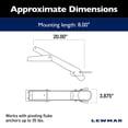 thumbnail image 2 of Lewmar  66840007; Bow R0Ller Pivot F/Fluke-35#, 2 of 4