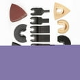 thumbnail image 1 of Oscillating Accessories Kit, Oscillating Saw Blades Kit, Black Universal Interface Consists Of 15 Blades And 25 Sanding Plates, Durable In Use For Plastic Wood, 1 of 8