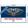 thumbnail image 3 of NBA New Orleans Pelicans - Logo 21 Wall Poster with Pushpins, 14.725" x 22.375", 3 of 6