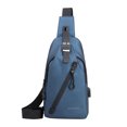 thumbnail image 4 of Marryso Mens Shoulder Crossbody Sling Bag Men's Outdoor Chest Bag Trend USB Chest Bag Sports Crossbody Bag Business Backpack, 4 of 7