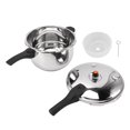 thumbnail image 2 of Stainless Steel Pressure Cooker,Classic High Dome Pressure Cooker with Locking Safety Handle  Cooking Pot Steamer Electric Ceramic Stove Pressure Cooker for Kitchen, 2 of 7