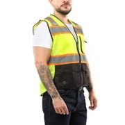 KV02 - Kolossus Deluxe High Visibility Vest with Multi Frontal Pockets | ANSI Class 2 Compliant
