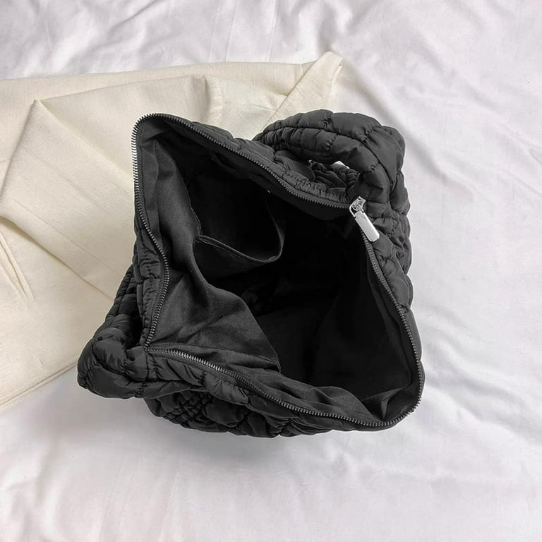 バッグ WANNA FOUNDATION NYLON PUFF SHOLDER BAG WANNA FOUNDATION] NYLON PUFF SHOLDER BAG - BLACK