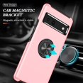 thumbnail image 5 of Case for Google Pixel 7A 2023, Light Shockproof Protective Cover with Built-in Rotating Holder Kickstand Car Magnetic Bracket Case Compatible for Google Pixel 7A 2023 (Pink), 5 of 14