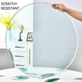 thumbnail image 3 of TesNus 24" Round Glass Table Top, Clear 1/4" Thick Tempered Glass with Pencil Polished Edge, 3 of 8
