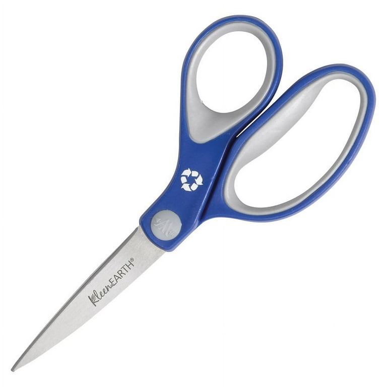 KleenEarth Soft Handle Scissors, Pointed Tip, 7 KleenEarth Soft Handle Scissors, Pointed Tip, 7