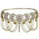 thumbnail image 1 of Vintage Waist Chain Cutout Engraved Rhinestone Crystal Body Chain Summer Beach Body Waist Chain Jewe Afortunado Sencillez, 1 of 3