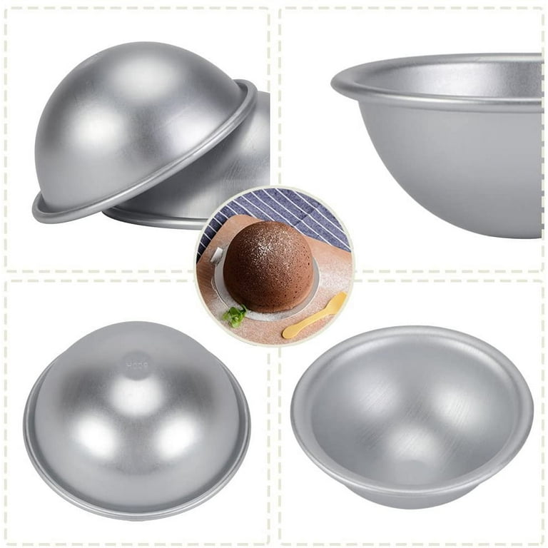 2pcs Aluminum Football Ball Cake Pan Tins Pastry Baking Mould Tray Decor  Tools
