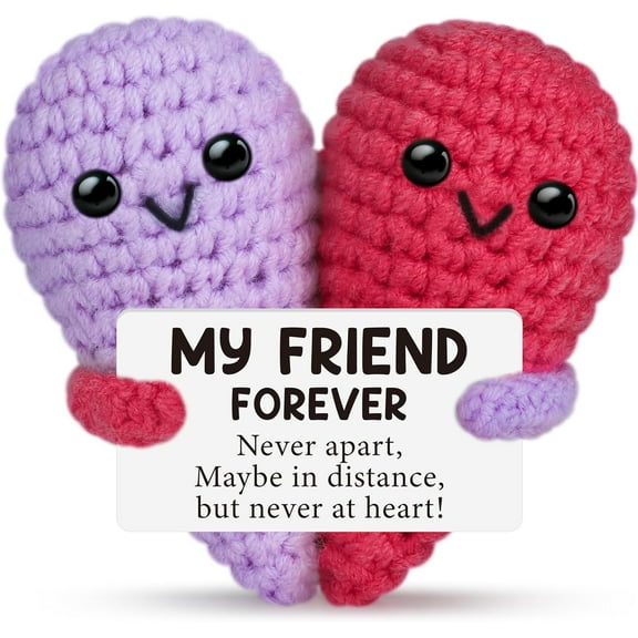 Handmade Crocheted Heart - Valentine's Day & New Year Gift for Best Friend, Birthday & Farewell Present for Women