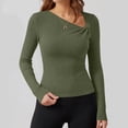 thumbnail image 6 of yillto Womens Ribbed Top Lightweight Sweaters Fashion Slim Long Sleeve Dressy Casual Pullover Tops, 6 of 7