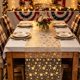 thumbnail image 4 of Camino de mesa de malla transparente dorada con lámina de estrellas – Mantel de poliéster transparente para decoración de mesas en bodas, fiestas, cumpleaños, días festivos y uso diario., 4 of 6