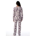 thumbnail image 3 of Just Love Thermal Fleece Pajamas for Women (Antique Floral, Small), 3 of 3