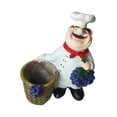 thumbnail image 2 of Figura de chef de resina, escultura, modelo artesanal, decoración de cocina, adorno de escritorio para armario, cocina, cafetería., 2 of 9