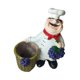 thumbnail image 2 of Figura de chef de resina, adorno, figura decorativa única, colección de exhibición, chef para estante de cocina, mesa, gabinete, decoración de tienda, 2 of 9