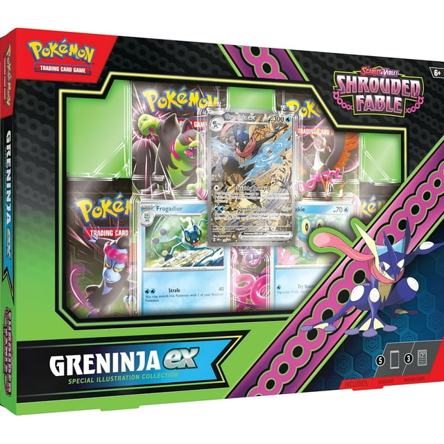 Pokemon TCG: Scarlet And Violet: Shrouded Fable Greninja Ex Special Illustration Collection