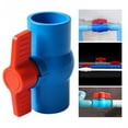 thumbnail image 6 of PVC Ball Two Way Plumbing Fixtures T Handle Water Shut Off for Landscape and Irrigation Swimming Pool Equipment Water Treatment , blue 40mm, 6 of 8