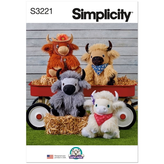 Simplicity Paper Sewing Pattern 3221 - Toys