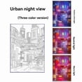 thumbnail image 3 of USB Plug Dimming Romantic Home LED Beautiful City Night View Light Painting HD Picture Narrow Bezel Decorations Lamp C, 3 of 8