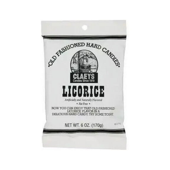 Claeys Licorice Old Fashioned Hard Candy 4 PACK 6oz Bags FREE SHIPPING