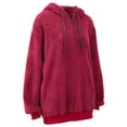 thumbnail image 5 of Womens Oversized Warm Double Fuzzy Hoodies Casual Loose Pullover Hooded Sweatshirt Outwear, 5 of 8