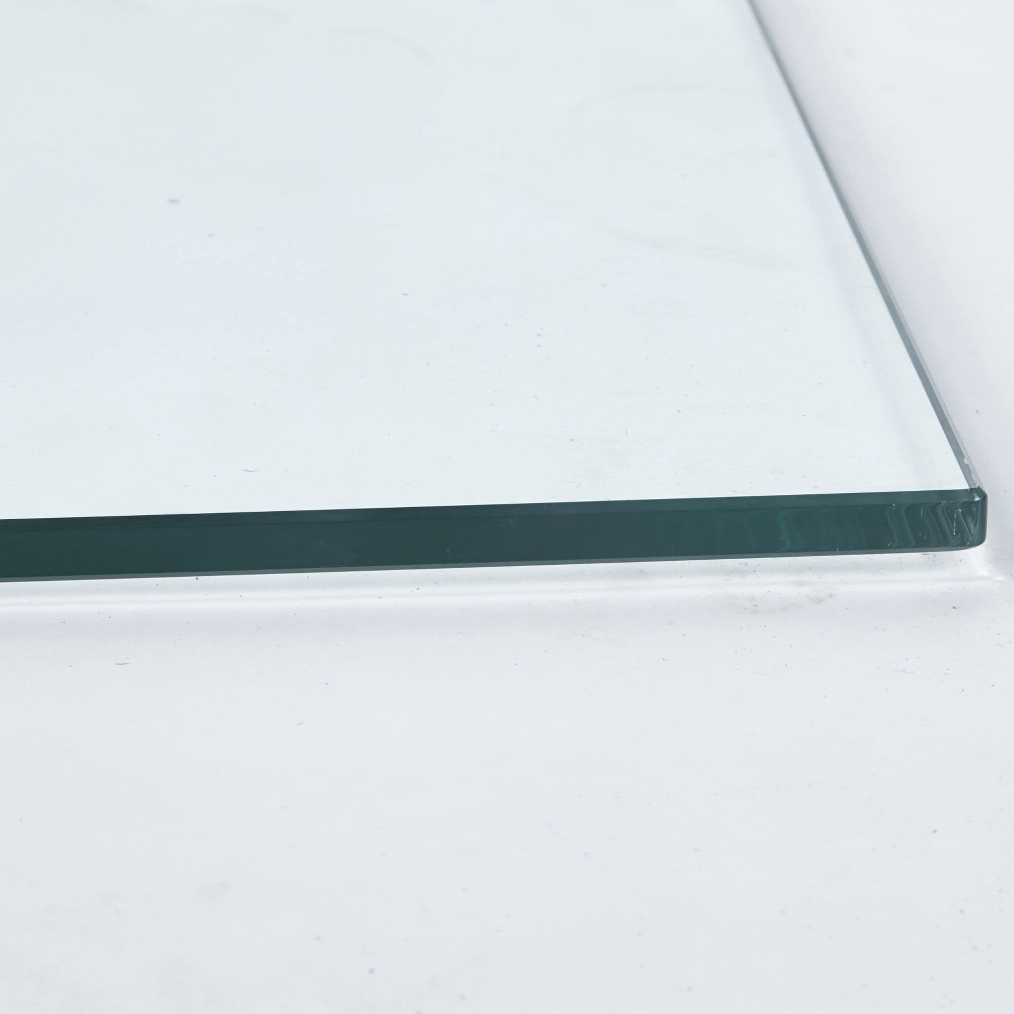 MAYEERTY 31.5in Square Tempered Glass Top for Dining Coffee Table, Clear