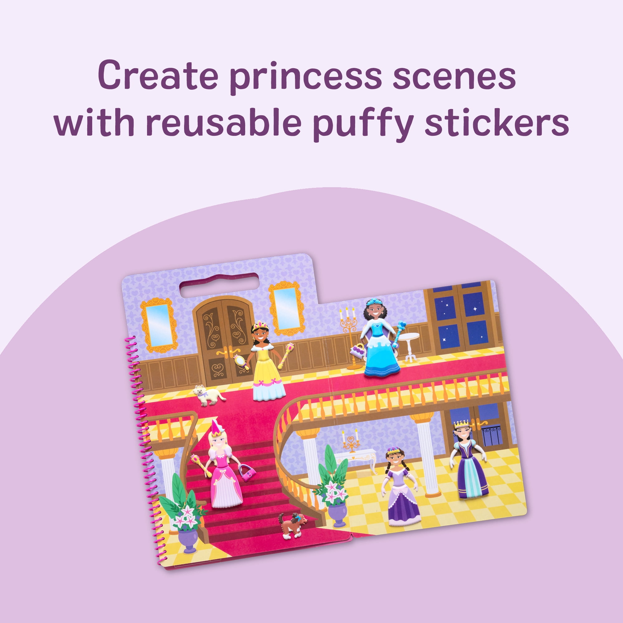 (4 pack) Melissa & Doug Puffy Stickers - Princesses