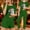 Green, variant on Fznquz Soft Woman Pajama Set Winter Christmas Pajama 3 Piece Tops and Shorts Pants Short Sleeve Casual Pjama Set Womens