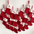 thumbnail image 3 of Christmas Decoration Socks Hanging Santa Claus Gift Socks Knitted Letter Gift Bag Christmas Children's Candy Storage Yarn Bags, 3 of 5