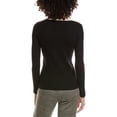 thumbnail image 2 of T Tahari womens  Contrast Stripe Rib Sweater, xs, 2 of 3