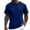 Navy, variant on Men's T Shirts European Solid Color Vertical Stripe Color Blocked Top for Men Casual Loose Comfortable Trendy Business foreign Trade Round Neck Short Sleeved T Shirt Size:S