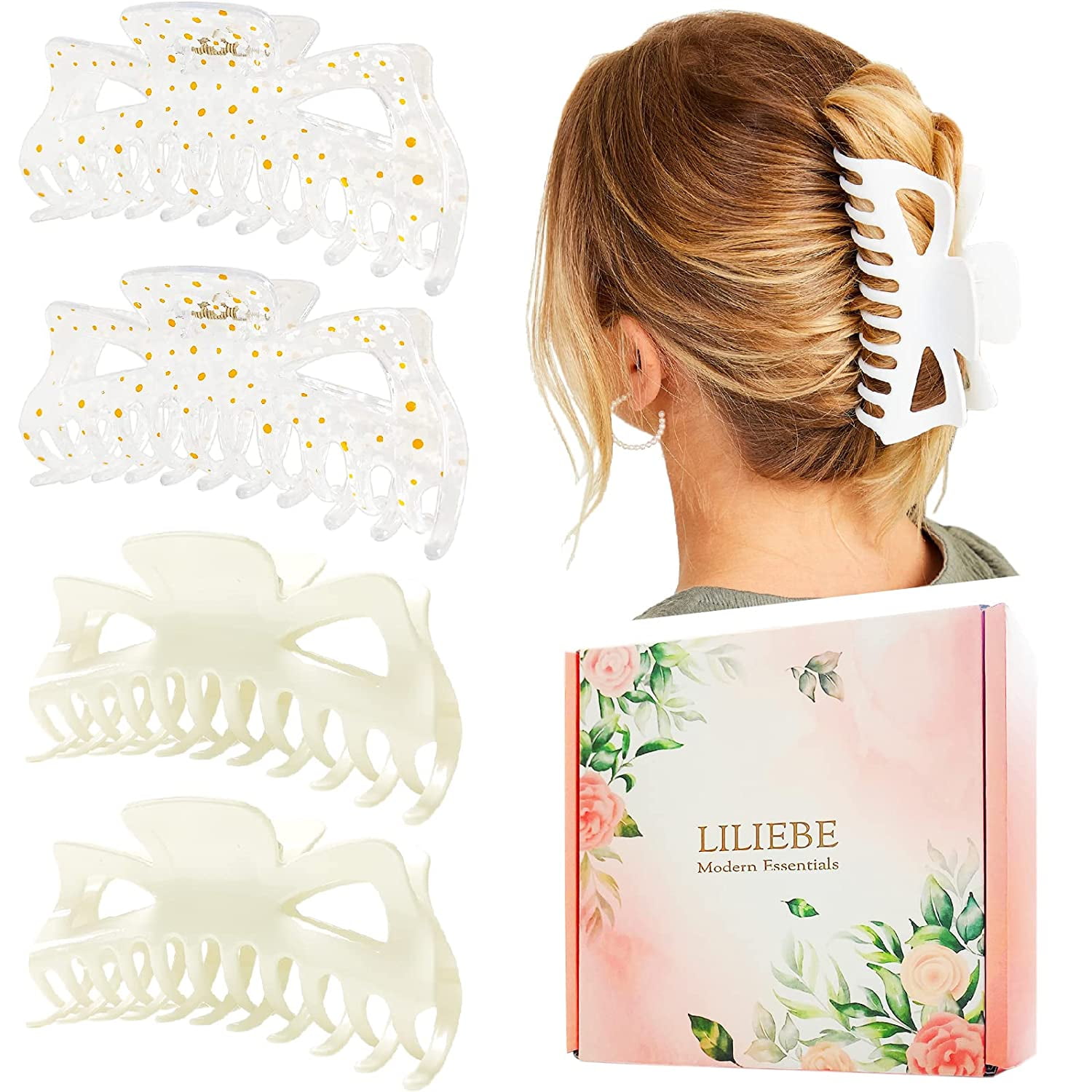 5.5\u201d Large Hair Claw Clips, Big Hair Clips Enough to Hold Your