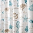 thumbnail image 3 of Lush Decor Harbor Life Coastal Shower Curtain, 72" x 72", Beige, Single, 3 of 3